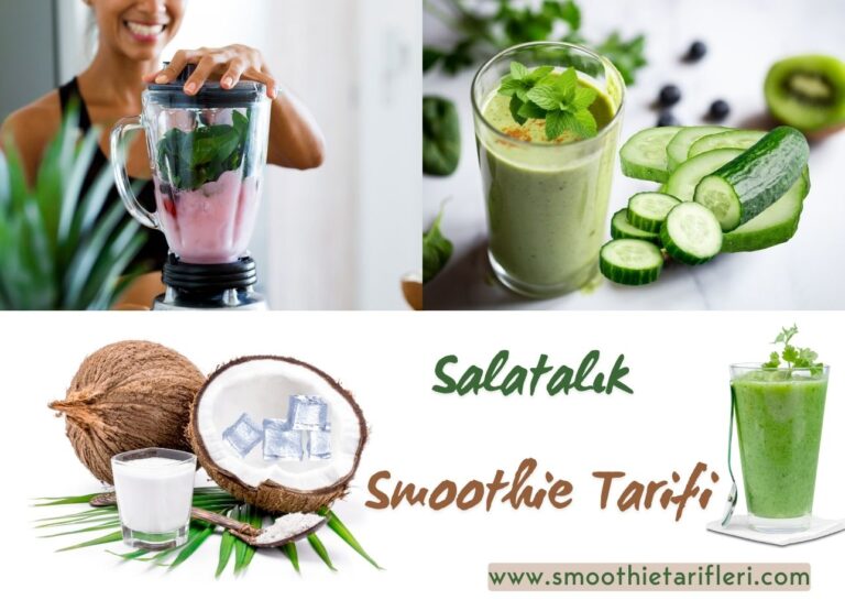 Kivi, Nane ve Salatalık Smoothie