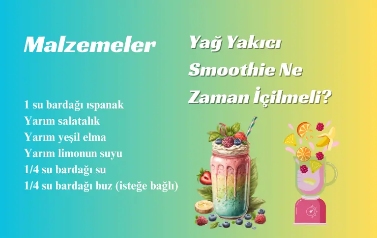 Yağ yakıcı smoothie