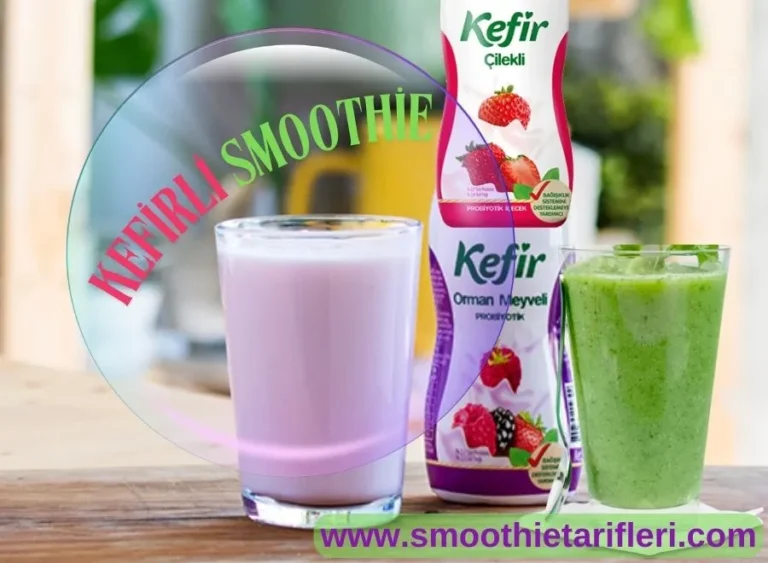 kefirli smoothie kahvaltı